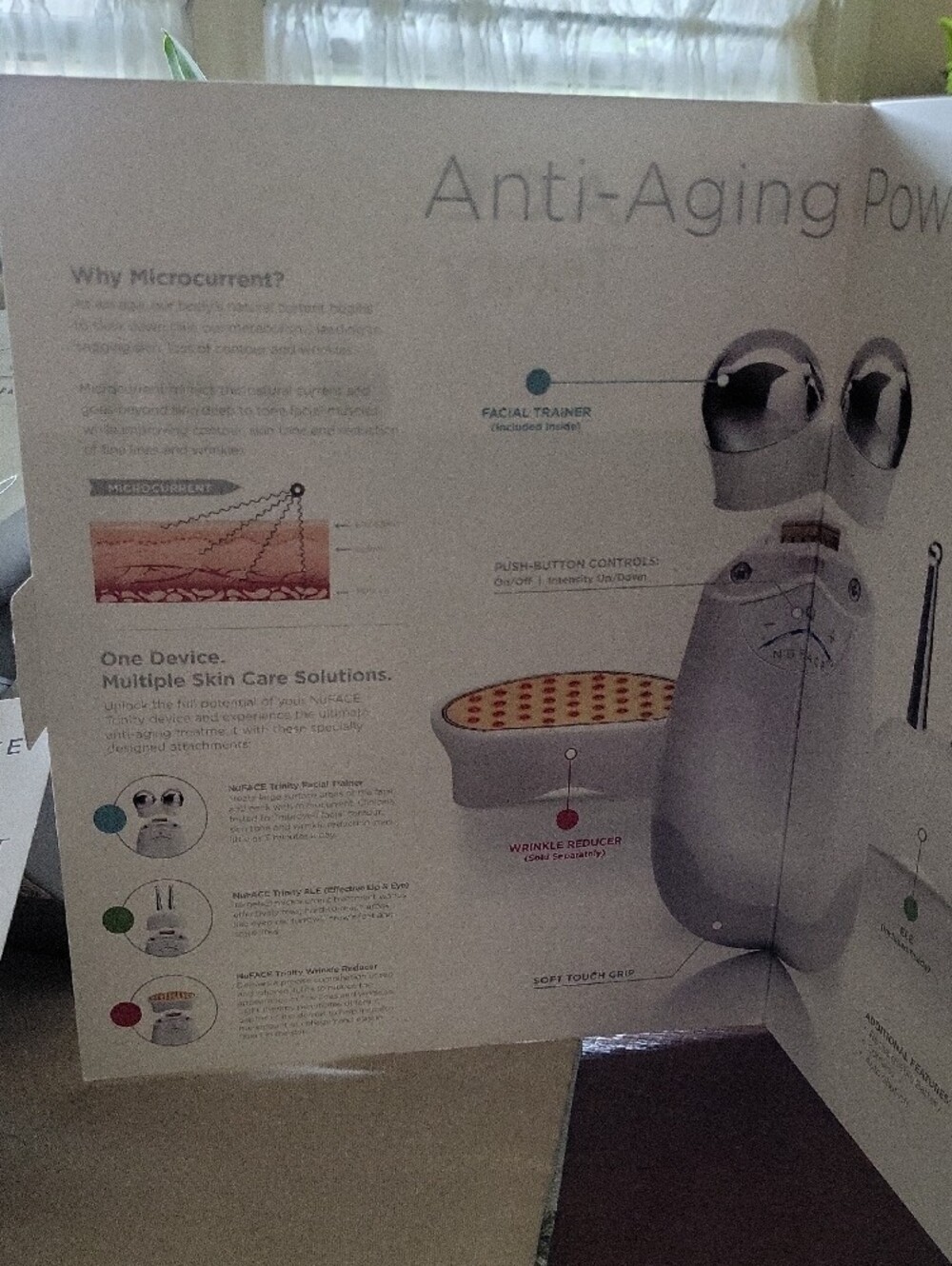 Nuface Trinity Facial Toning Kit In White And Silver View 2